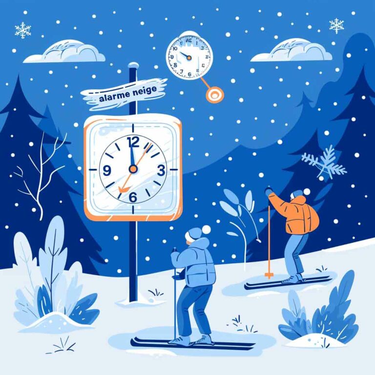 Alarme neige fraîche